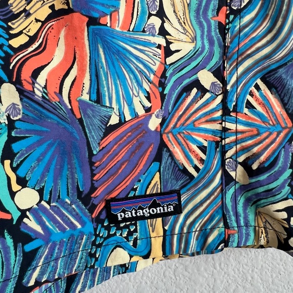 Patagonia Baggies Women’s 5 inch Shorts Subtidal Blue Multicolor Print Medium - Picture 3 of 7